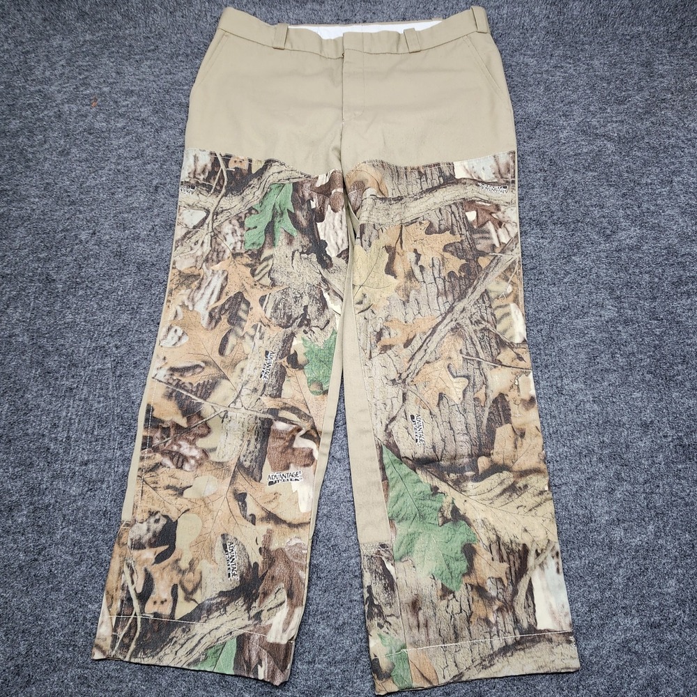 Staffords‎ Thomasville Camo Khaki Upland Bird Field Hunting Brush Pants 36x29